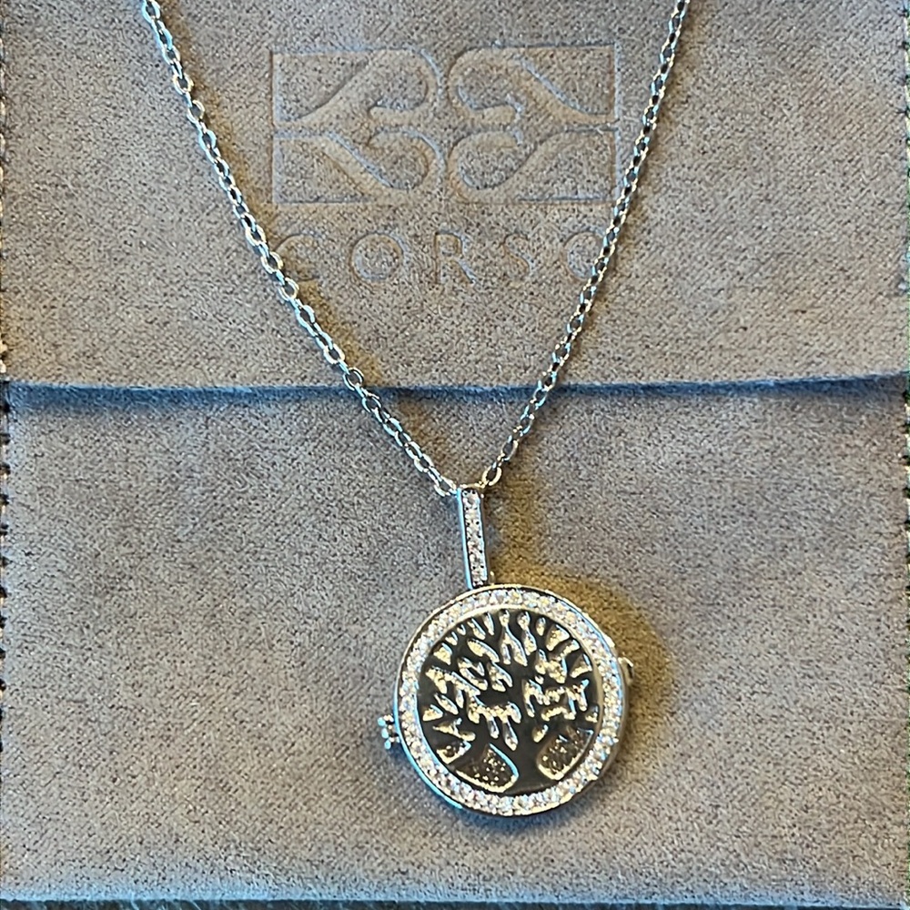 Corso Cubic Zirconia Family Tree Locket